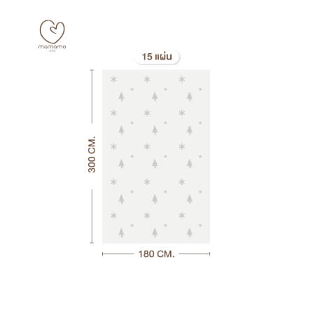 แผ่นรองคลาน จิ๊กซอว์ MAMAMO ชุด CHRISTMAS COLLECTION ลาย WHITE CHRISTMAS เซต 15 แผ่น เกรดพรีเมี่ยม หนา 1.4 CM. พร้อมขอบปิด พร้อมส่ง_0